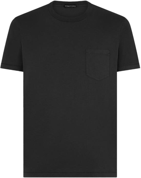 26SS 톰포드 탑 JMC084BLACKCUTANDSEWNTSHIRT