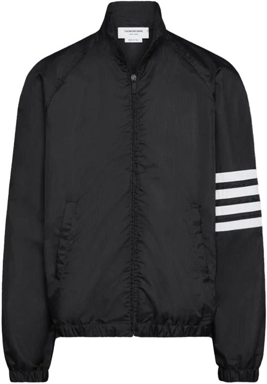 26SS 톰브라운 코트 ZIPFRONTRAGLANTRACKJACKETW4BARINSHINYRIPSTOP1 BLACK