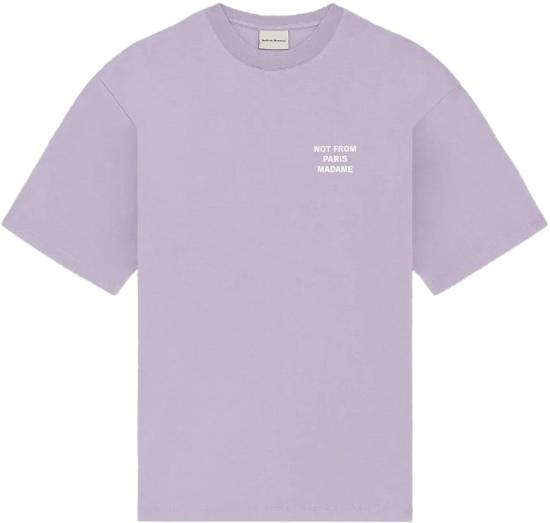 26SS 드롤드무슈 탑 LETSHIRTSLOGANLAVANDER PURPLE