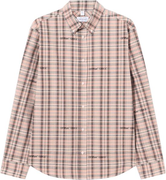 26SS 오프화이트 셔츠 FLANNELREGULARSHIRT44XGE04MS26F001680 PINK