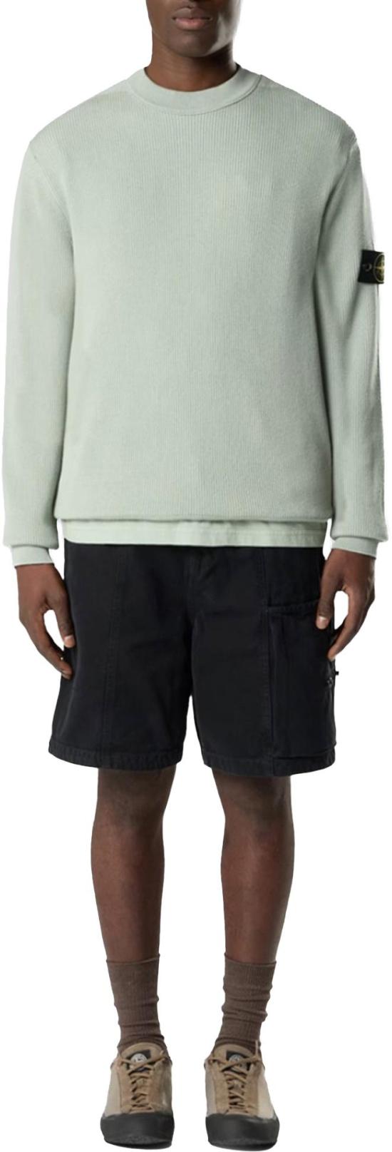 26SS 스톤 아일랜드 스웨터 RIBBEDSOFTORGANICCOTTONCREWNECKSAGEL1S155100154S00D8V0055 LIME - STONE ISLAND