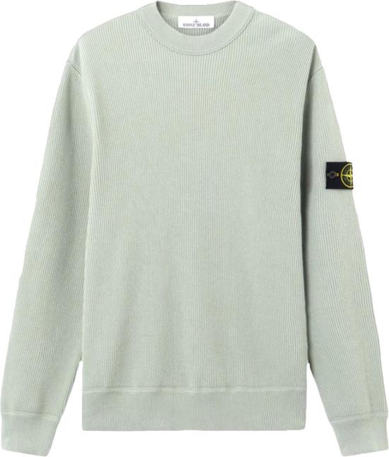 26SS 스톤 아일랜드 스웨터 RIBBEDSOFTORGANICCOTTONCREWNECKSAGEL1S155100154S00D8V0055 LIME