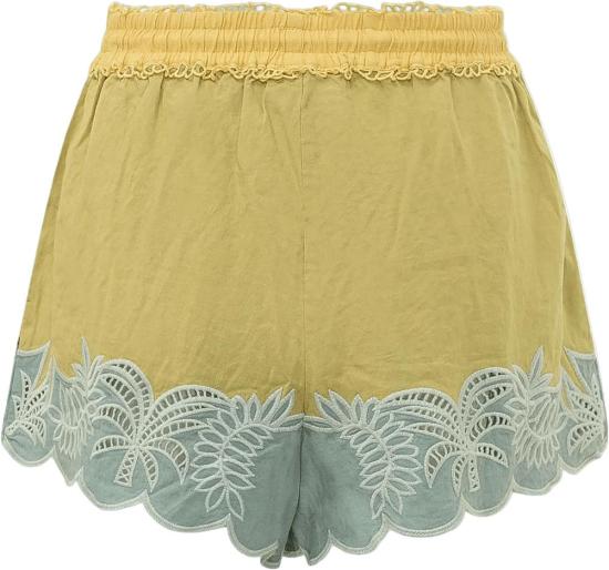 26SS 팜 리오 숏팬츠 FARMRIOUSIACURIRICHELIEUSHORTS35767826102 YELLOW - FARM RIO