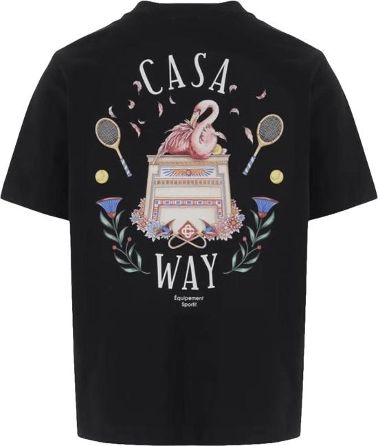 26FW 카사블랑카 반팔 티셔츠 CASAWAYTSHIRT BLACK - CASABLANCA