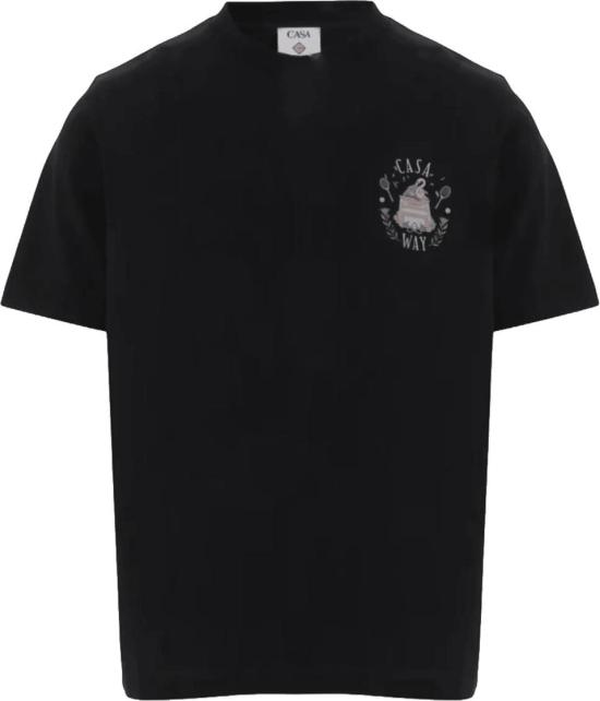 26FW 카사블랑카 반팔 티셔츠 CASAWAYTSHIRT BLACK
