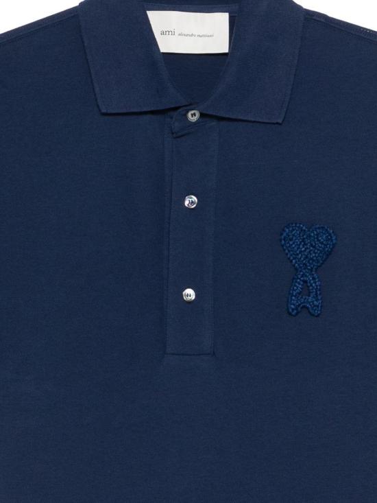 26SS 아미 폴로 티셔츠 UPL428DJE0221A021 NAVY - AMI