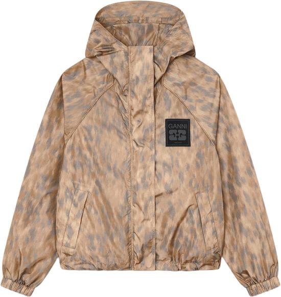 26SS 가니 코트 PRINTEDFLYWEIGHTNYLONJACKET BEIGE
