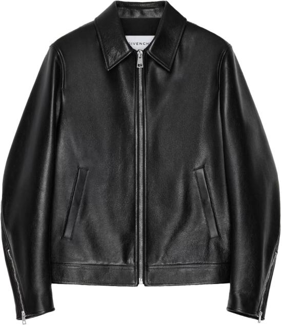 26SS 지방시 가죽 자켓 BIKERBM01F5611X1 BLACK