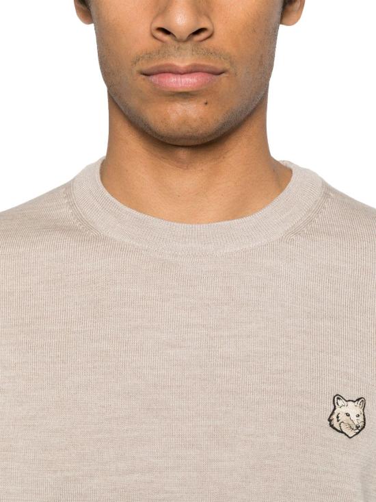 25SS 메종키츠네 볼드 폭스 헤드 패치 레귤러 MM00815KT10360134 TAUPE - MAISON KITSUNE