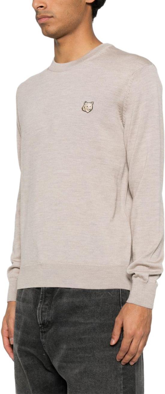 25SS 메종키츠네 볼드 폭스 헤드 패치 레귤러 MM00815KT10360134 TAUPE - MAISON KITSUNE