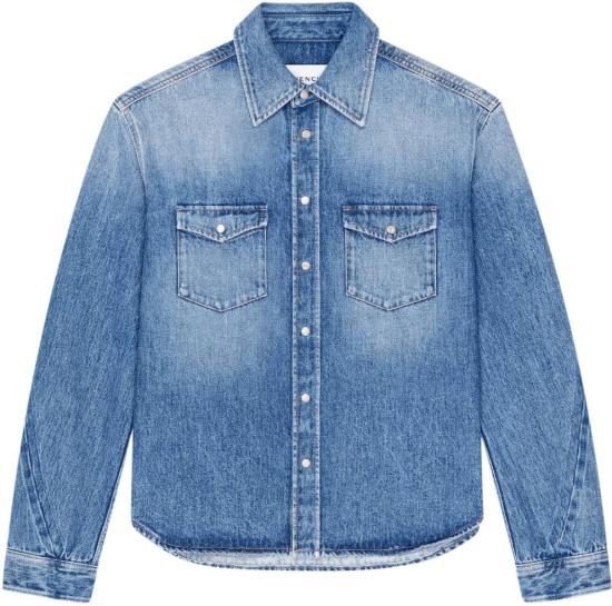 26SS 지방시 데님 셔츠 CLASSICSHIRTBM616V5YD3420 BLUE