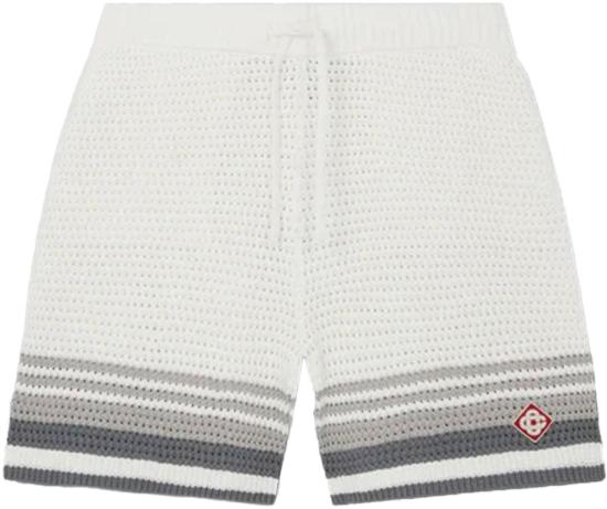 26SS 카사블랑카 숏팬츠 CROCHETSHORTSWHITEGREY