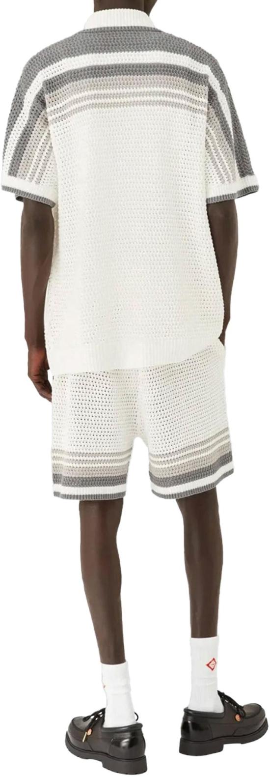 26SS 카사블랑카 숏팬츠 CROCHETSHORTSWHITEGREY - CASABLANCA
