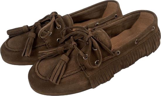 26FW 포사 로퍼 BOATLOAFERNATIVETASSELSUEDE BROWN - POSA