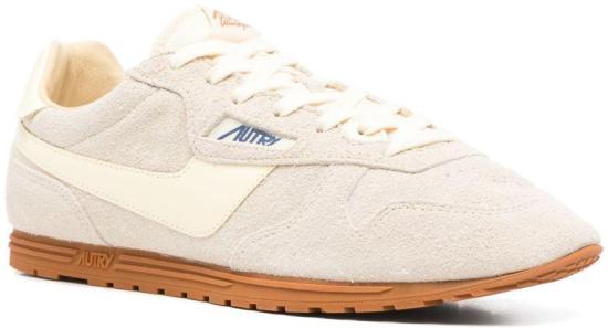 25SS 오트리 윈드스핀 스웨이드 레더 스니커즈 WSLMUB01 WHITE - AUTRY