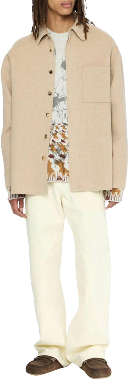 25FW JW앤더슨 코트 OVERSIZEDSHIRTJACKET BEIGE - JW ANDERSON
