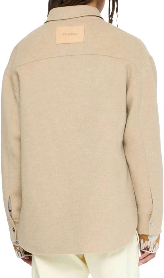 25FW JW앤더슨 코트 OVERSIZEDSHIRTJACKET BEIGE - JW ANDERSON