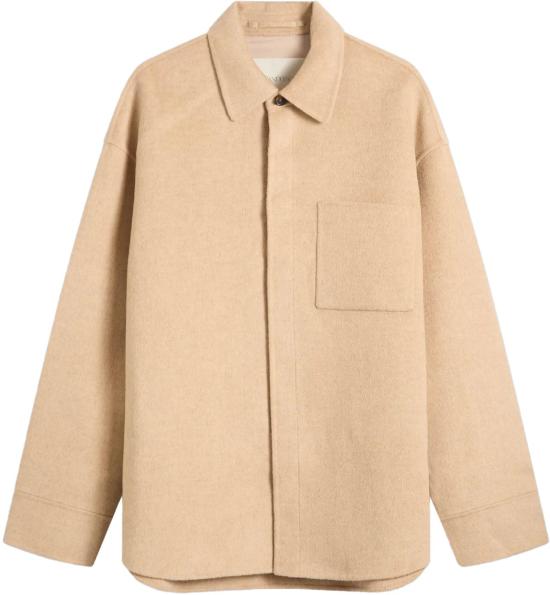 25FW JW앤더슨 코트 OVERSIZEDSHIRTJACKET BEIGE