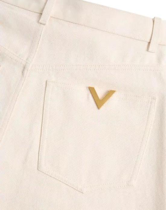 26SS 발렌티노 가라바니 데님 팬츠 DENIM5TASCHEAVORIO8V3DE05CB9WA03 WHITE - VALENTINO GARAVANI