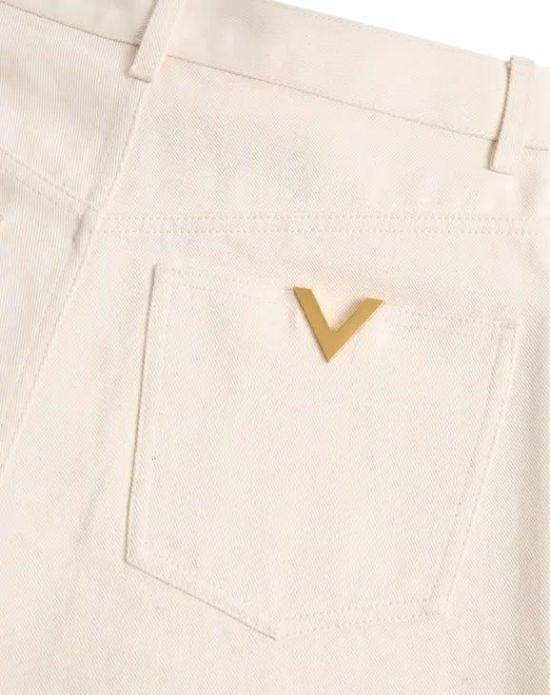 26SS 발렌티노 가라바니 데님 팬츠 DENIM5TASCHEAVORIO8V3DE05CB9WA03 WHITE - VALENTINO GARAVANI