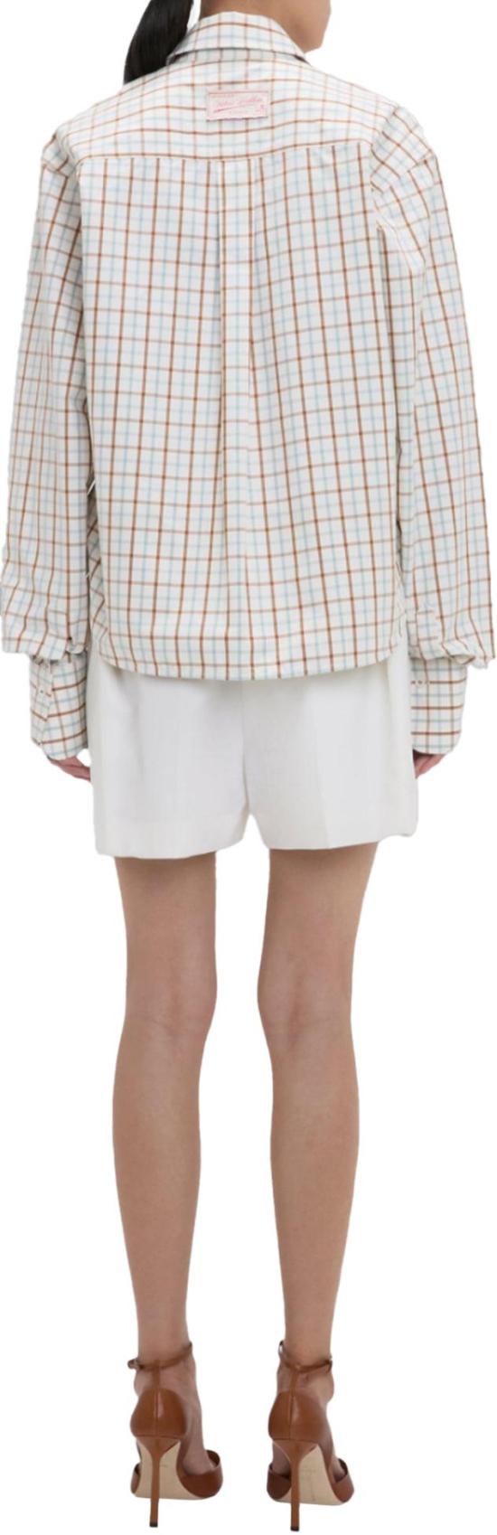 26SS 빅토리아 베컴 블라우스 ELLYSCHECKSHIRT WHITE - VICTORIA BECKHAM
