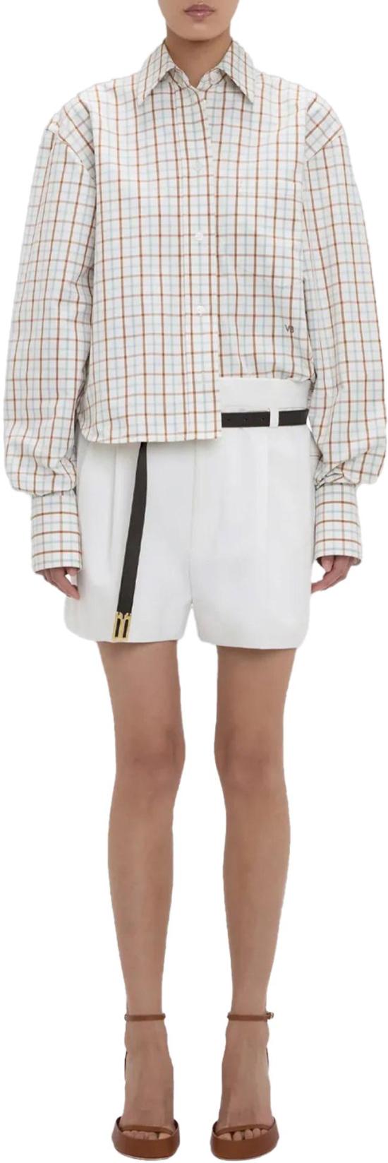 26SS 빅토리아 베컴 블라우스 ELLYSCHECKSHIRT WHITE - VICTORIA BECKHAM