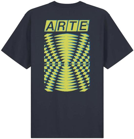 26SS 아르떼 앤트워프 탑 ABSTRACTBACKPRINTTSHIRTNAVY