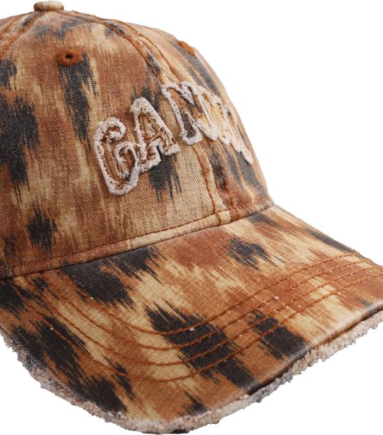 26SS 가니 모자 WASHEDCOTTONPRINTCANVASCAP BEIGE - GANNI