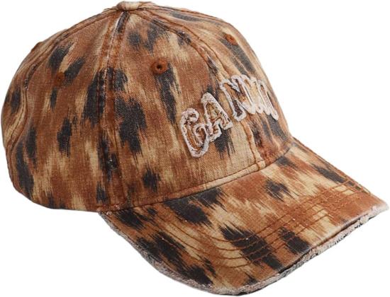 26SS 가니 모자 WASHEDCOTTONPRINTCANVASCAP BEIGE - GANNI