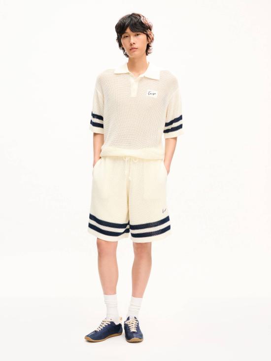 26FW 겐조 폴로 티셔츠 FG65PO8023EH Bianco - KENZO