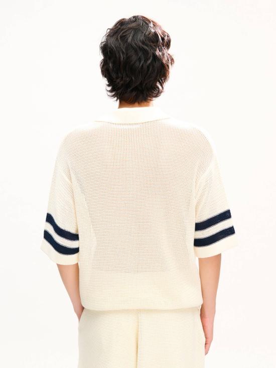 26FW 겐조 폴로 티셔츠 FG65PO8023EH Bianco - KENZO