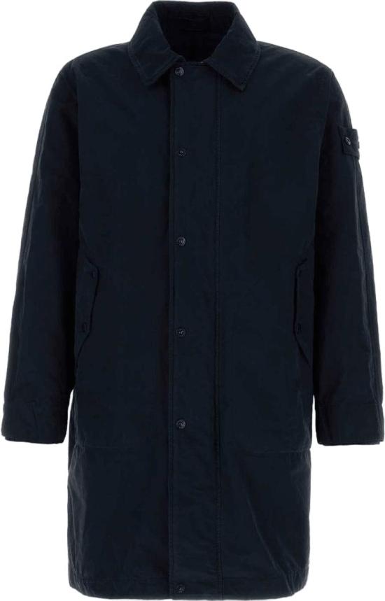 26SS 스톤 아일랜드 트렌치 코트 DAVIDLIGHTTCLONGCOATNAVYBLUEL1S157100005S0F33V0020