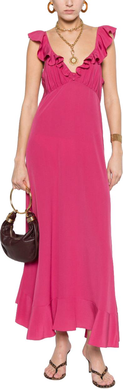 26SS 끌로에 롱 원피스 CH26SRO69005633 PINK - CHLOE