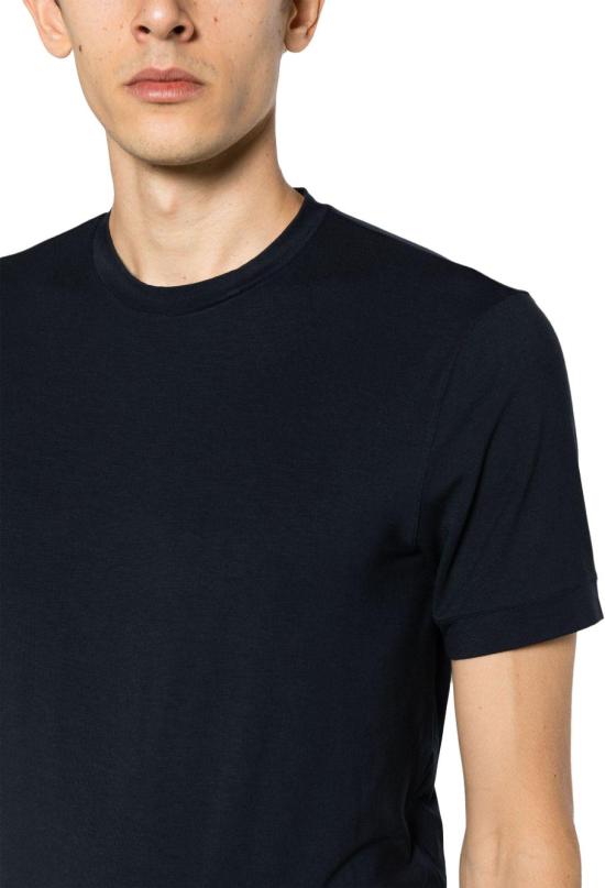 26SS 조르지오 아르마니 탑 8NST62SJP4ZUBSG NAVY - GIORGIO ARMANI