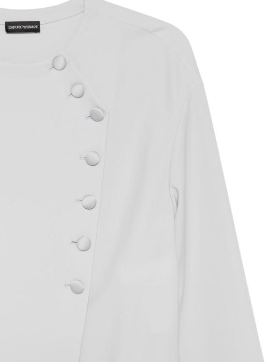 26SS 엠포리오 아르마니 블라우스 EW003207AF10206U8012 LICHTGREY - EMPORIO ARMANI