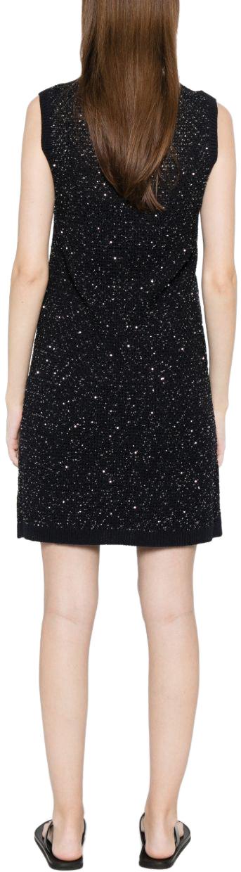 26SS 파비아나 필리피 시퀸 코튼 테이프 미니 드레스 ABD276F593M120VR5 BLACK - FABIANA FILIPPI