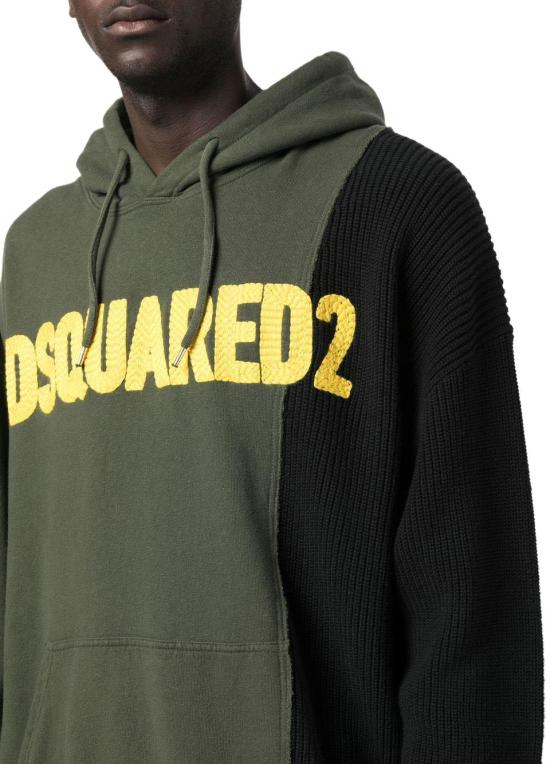  디스퀘어드2 후드 티셔츠 S74GU0616S25553961 DONKERGREEN - DSQUARED2