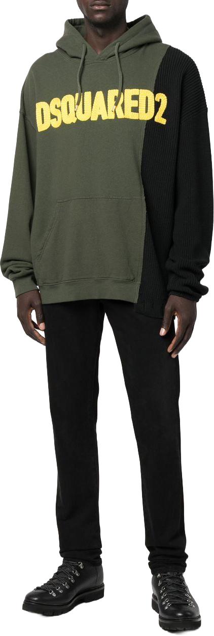  디스퀘어드2 후드 티셔츠 S74GU0616S25553961 DONKERGREEN - DSQUARED2