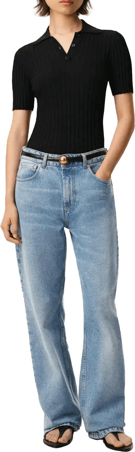 26FW 아미 데님 팬츠 JEANLARGEFITBLEUUSEDFTR450DE0046 BLUE - AMI