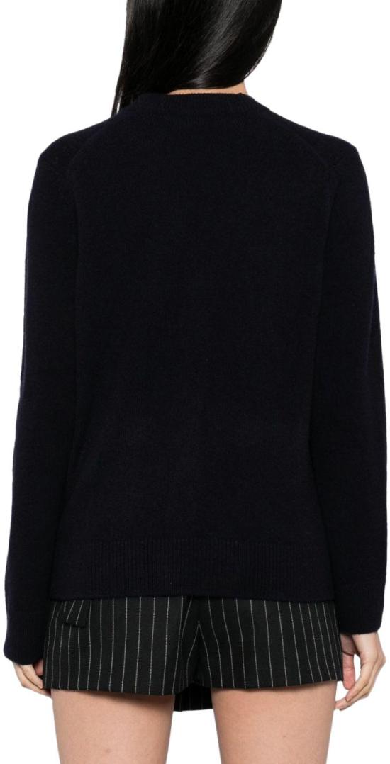 25FW 메종키츠네 베이비 폭스 램스울 박시 가디건 PW00501KT10060413 NAVY - MAISON KITSUNE