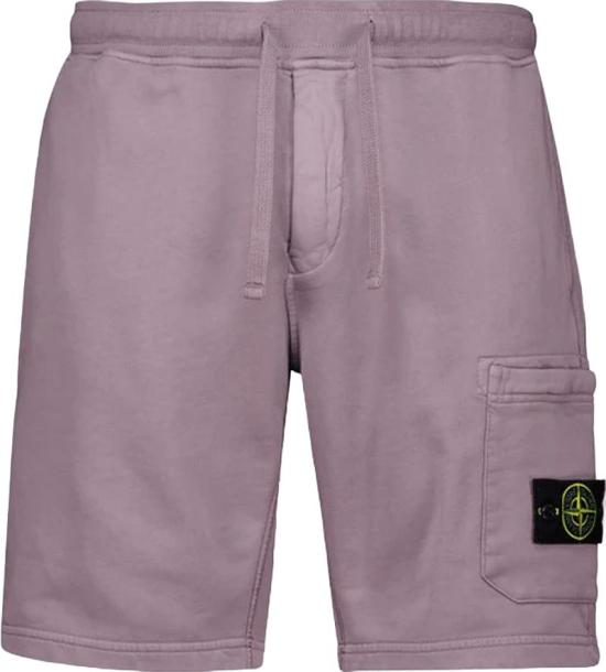 26SS 스톤 아일랜드 숏팬츠 ORGANICCOTTONFLEECESHORTSPURPLEGRAYL1S156200011S0051V008F