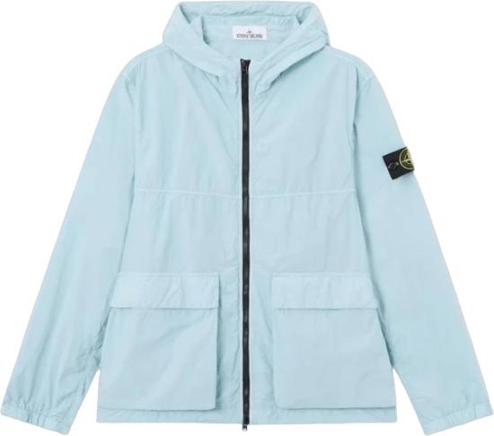 26SS 스톤 아일랜드 패딩 NYLONSMERIGLIATOTCSHORTPARKAPOWDERBLUEL1S154100112S0345V004A LICHTBLUE