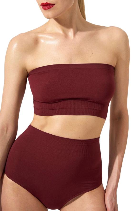 25FW 월포드 민소매 티셔츠 572023240 MAROON - WOLFORD