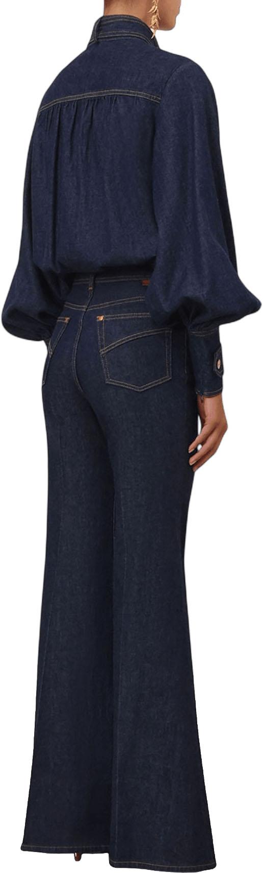 26FW 짐머만 데님 팬츠 DENIMFLAREJEANS NAVY - ZIMMERMANN