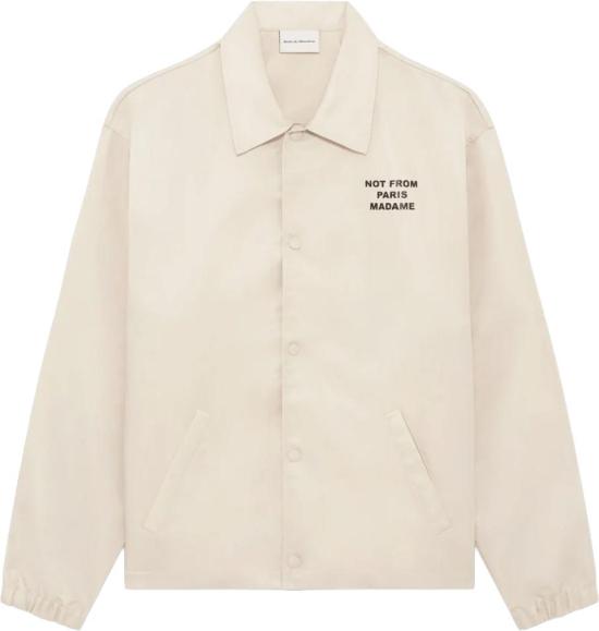 26FW 드롤드무슈 코트 SLOGANJACKET1 WHITE