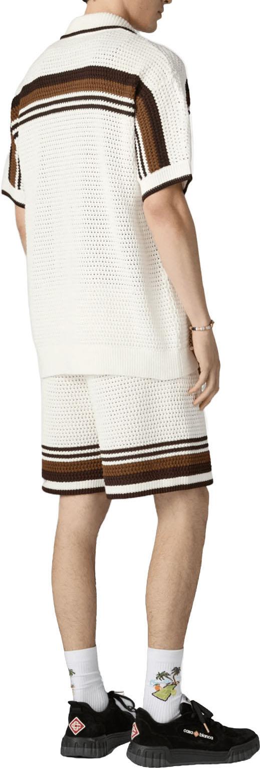 26FW 카사블랑카 숏팬츠 GEHAAKTESHORTS WHITE - CASABLANCA