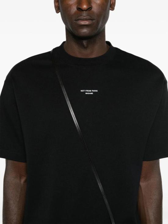 26FW 드롤드무슈 반팔 티셔츠 PERMTS202CO002 BL Nero - DROLE DE MONSIEUR