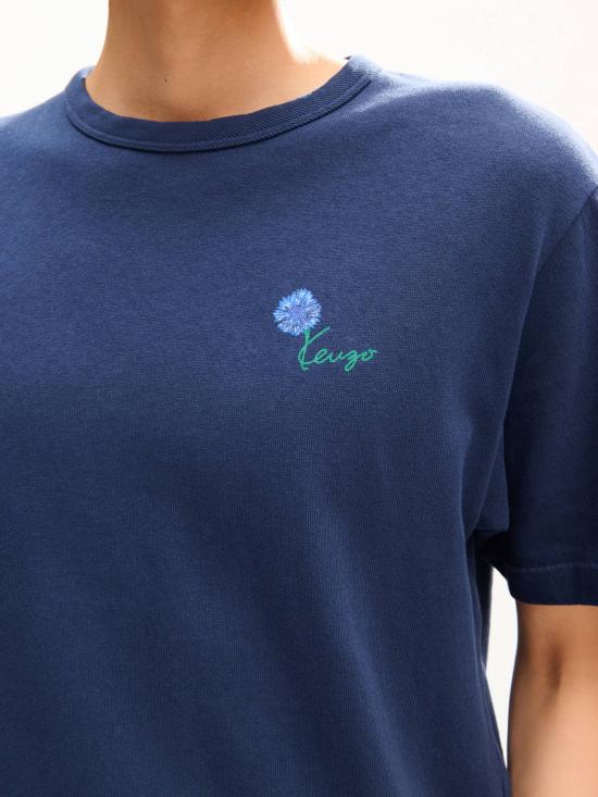 26FW 겐조 반팔 티셔츠 FG65TS2934SK 79 Blu - KENZO