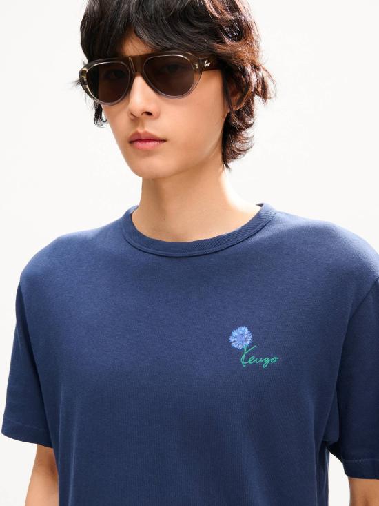 26FW 겐조 반팔 티셔츠 FG65TS2934SK 79 Blu - KENZO