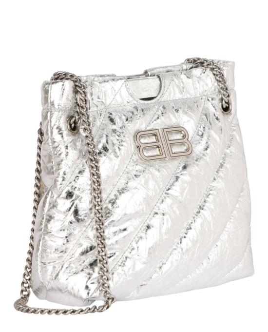  발렌시아가 크러쉬 XS 토트백 781796 210IW 8110 00025 NS Silver - BALENCIAGA
